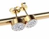 gold earrings made of stainless steel