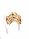 gold ring 18,60mm. gold-plated engagement xuping