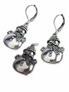 gold earrings made of stainless steel