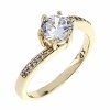 gold ring 18,60mm. gold-plated engagement xuping
