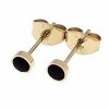 gold earrings made of stainless steel