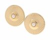 gold plated earrings with exclusive cubic zirconia