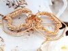 gold plated earrings with exclusive cubic zirconia
