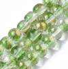 Glass beads faceted strands