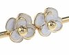 gold earrings made of stainless steel