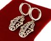 gold plated earrings with exclusive cubic zirconia