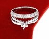 gold ring 18,60mm. gold-plated engagement xuping