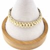 gold bracelet for a gold-plated leg