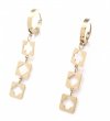 gold earrings made of stainless steel