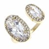 gold ring 17,00mm. gold-plated engagement xuping