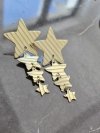 gold earrings made of stainless steel