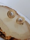 gold earrings made of stainless steel