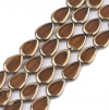 Glass beads faceted strands