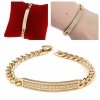 gold bracelet for a gold-plated leg