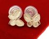 gold earrings made of stainless steel