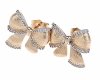 gold plated earrings with exclusive cubic zirconia