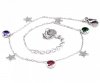 BRACELET, SILVER CELEBRITY STAINLESS STEEL