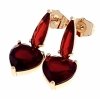 gold plated earrings with exclusive cubic zirconia