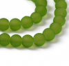 Glass beads faceted strands