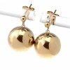gold plated earrings with exclusive cubic zirconia