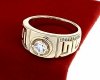 gold ring 18,60mm. gold-plated engagement xuping