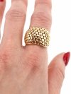 gold ring 18,60mm. gold-plated engagement xuping