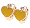 gold plated earrings with exclusive cubic zirconia