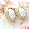 gold earrings made of stainless steel