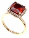 gold ring 18,60mm. gold-plated engagement xuping