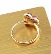 gold ring 18,00mm. gold-plated engagement xuping