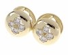 gold plated earrings with exclusive cubic zirconia