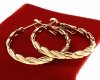 gold earrings made of stainless steel