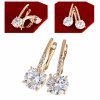 exclusive swarovski gold-plated earrings