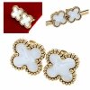 gold earrings made of stainless steel