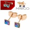 exclusive swarovski gold-plated earrings