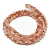 Glass beads faceted strands