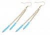 gold earrings made of stainless steel