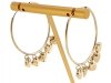 gold earrings made of stainless steel