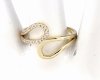 gold ring 18,60mm. gold-plated engagement xuping