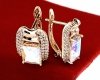 exclusive swarovski gold-plated earrings