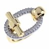 gold ring 18,60mm. gold-plated engagement xuping