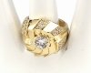 gold ring 18,60mm. gold-plated engagement xuping