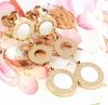 gold earrings made of stainless steel