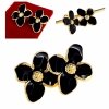 gold earrings made of stainless steel