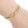 gold bracelet for a gold-plated leg