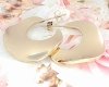 gold earrings made of stainless steel