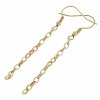 gold earrings made of stainless steel