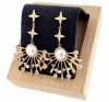gold plated earrings with exclusive cubic zirconia