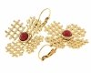 gold earrings made of stainless steel
