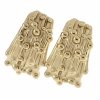 gold earrings made of stainless steel
